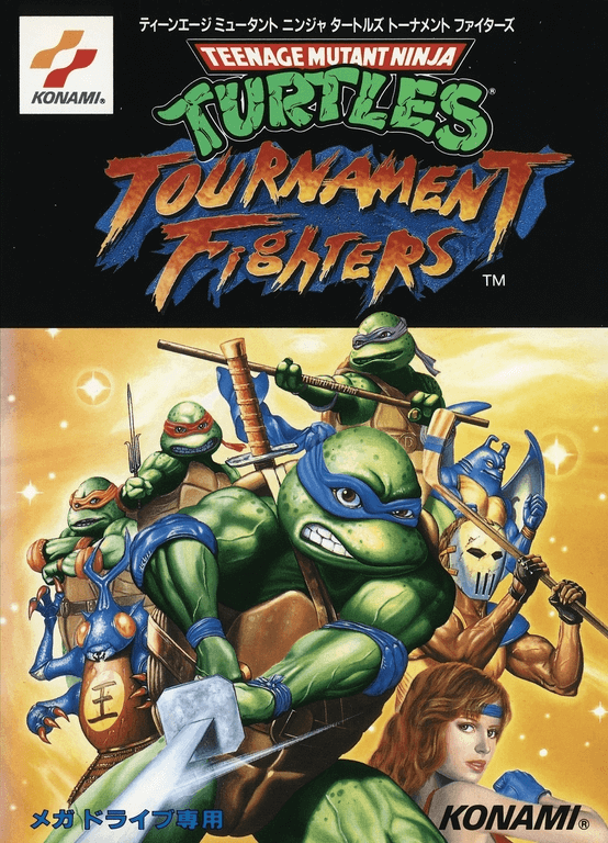 Teenage Mutant Ninja Turtles Double Feature box art for Sega Genesis